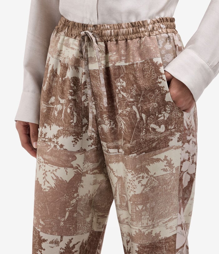 Pierre Louis Mascia ALOE Trousers Silk TERRA CIPRIATA ALOESPT10959SE518112104