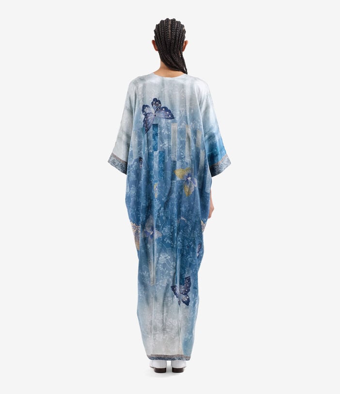 Pierre Louis Mascia MUTKA Kaftan Dress Silk CIELO VELATO MUTKASAB12658SE518029101