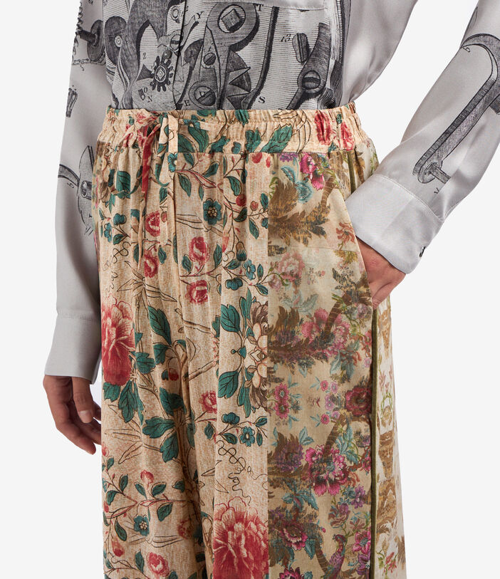 Pierre Louis Mascia ADANASTR Palazzo Trousers Silk Multicolor ADANASTRSVPT11094SE139338101