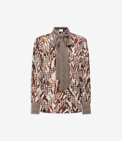 Chemisier JOIE ESTERO En Soie Sans Manches - Imprimé Animalier - Taille 2XS - Neuf Avec étiquettes - Coupe Cropped