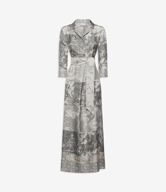 Pierre Louis Mascia ALOEGUM Shirt Dress Silk Pierre Louis Mascia ALOEGUM Shirt Dress Silk CENERE ALOEGUMSAB11899SE516037104