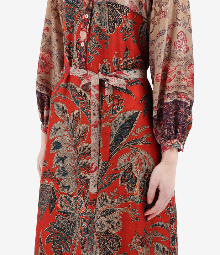 Pierre Louis Mascia ALOE Dress Silk SPICE RED ALOESAB11524SE514876101
