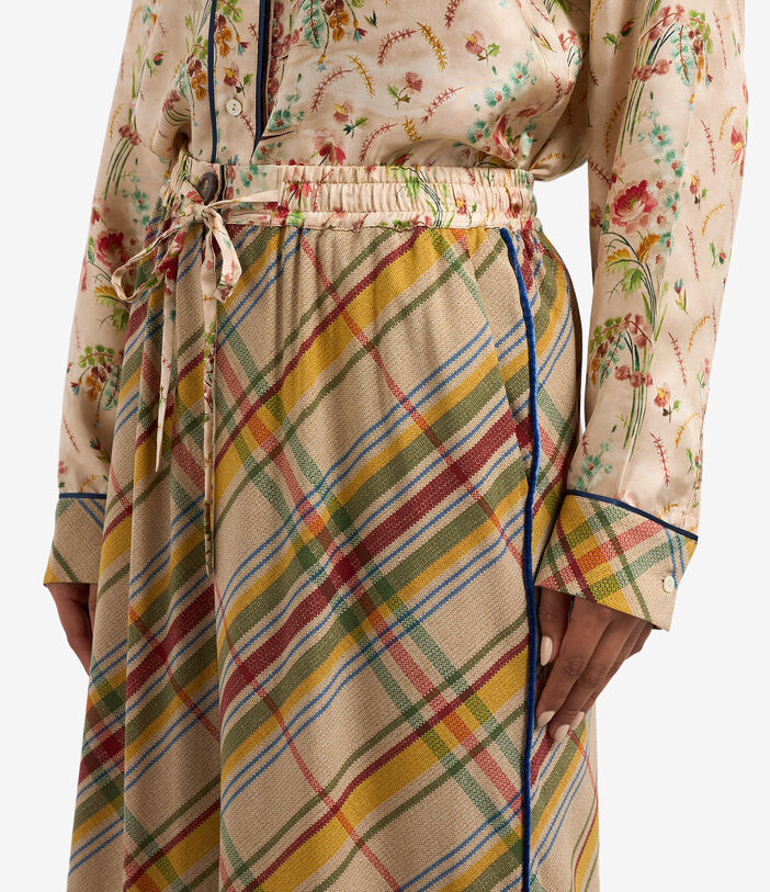 Pierre Louis Mascia ADANASTR Palazzo Trousers Silk Multicolor ADANASTRSVPT11094SE122475101