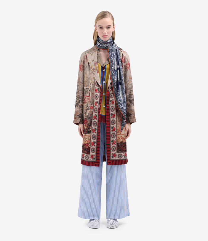 Pierre Louis Mascia ALOTHO Trousers Cotton Silk LIGHT BLUE - ECRU ALOTHOPT12453CO514857101