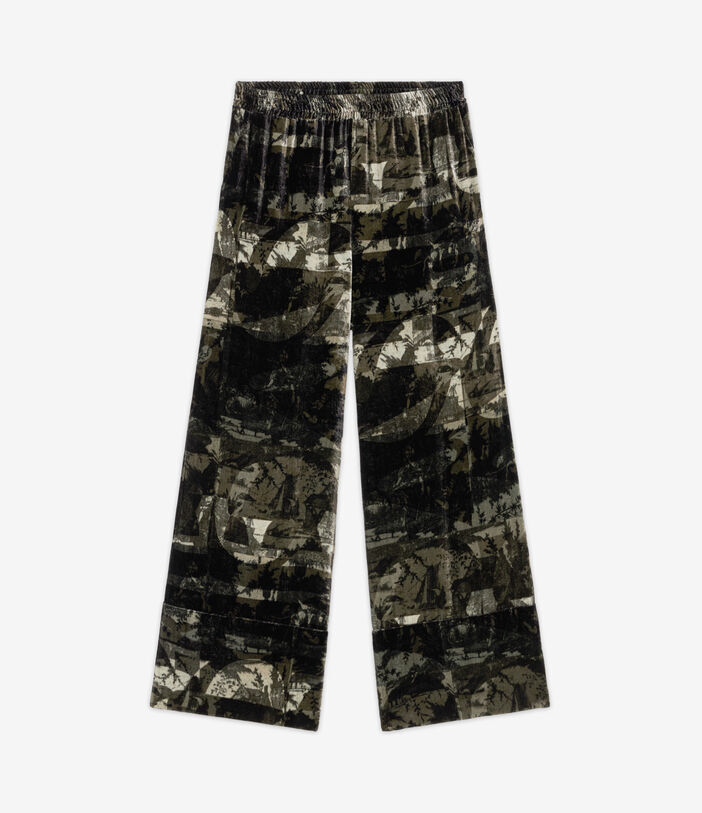 Pierre Louis Mascia KANADA Palazzo Trousers Viscose Silk Multicolor KANADAPT11665VI140973101