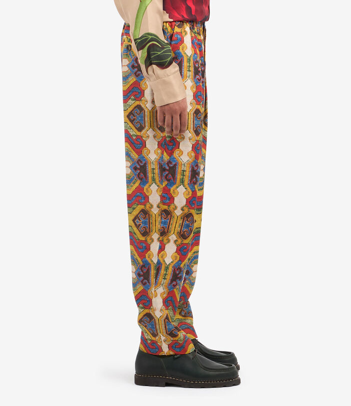 Pierre Louis Mascia FANCY Trousers Silk Multicolor FANCY2SPT10955SE140130101