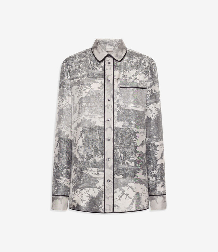 Pierre Louis Mascia ALOEGUM Longsleeve Shirt Silk CENERE ALOEGUMSCML10642SE516068103