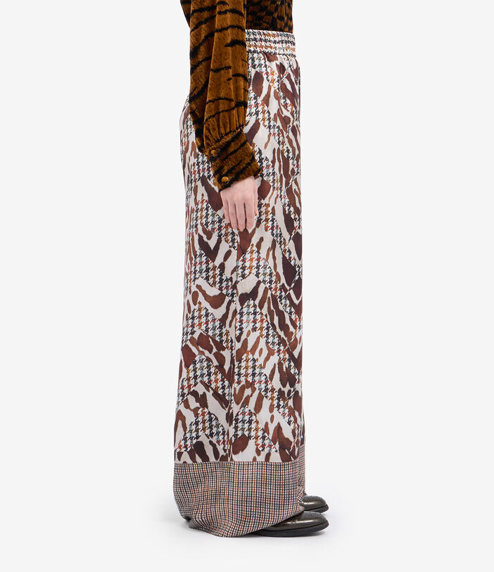 Pierre Louis Mascia ALOE Palazzo Trousers Silk Pierre Louis Mascia ALOE Palazzo Trousers Silk Multicolor ALOESPT12450SE516280101