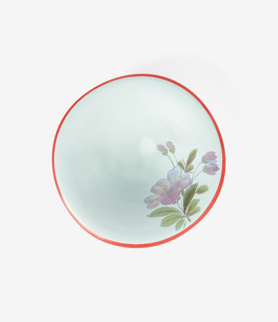 Pierre Louis Mascia PLATE Floral Plate Ceramic/Earthenware Multicolor PLATEAP19CRMAZZURRO