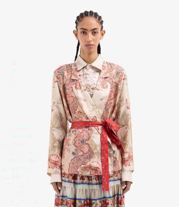 Pierre Louis Mascia ALOE Jacket Silk FIORI D’ARGILLA ALOESGC12183SE518171101