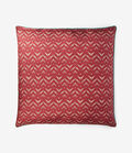 Pierre Louis Mascia CIALDA Floral Cushion Silk 90x90 CHEVRON RED CIALDAS090X090CU064SE512838101