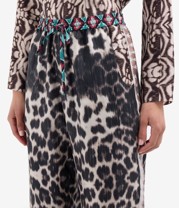 Pierre Louis Mascia ALOE Trousers Silk TRAMA SELVATICA ALOESPT10959SE517906101