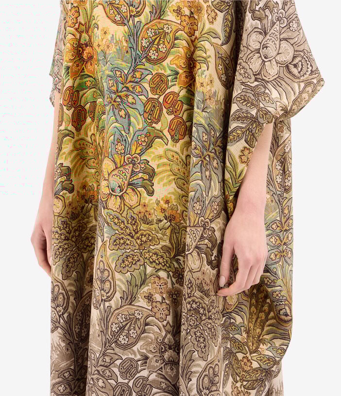 Pierre Louis Mascia ALOE Kaftan Coat Silk GIARDINO BOTANICO ALOESKL10062L200SE518026101