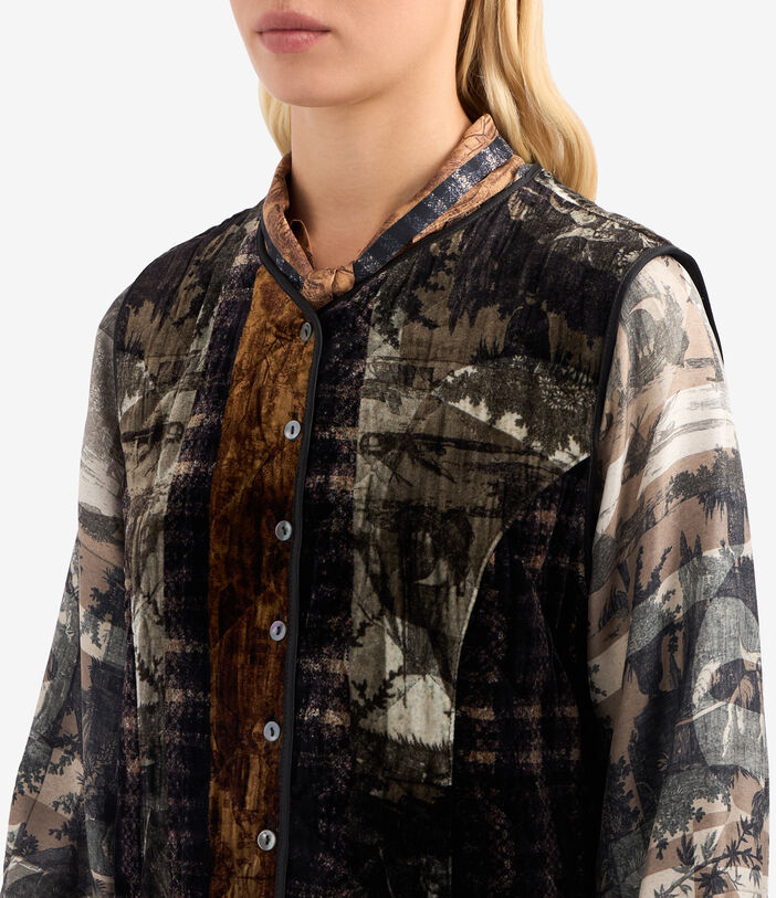 Pierre Louis Mascia KANADA Gilet Viscose Silk Multicolor KANADAGL11828VI513273101