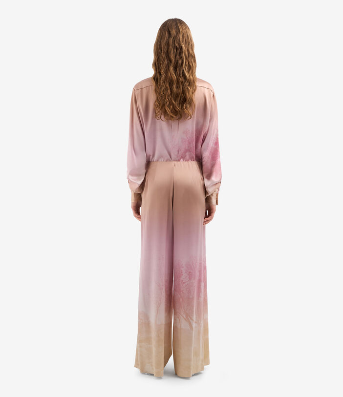 Pierre Louis Mascia ADASTRGUM Palazzo Trousers Silk DUSTY ROSE ADASTRGUMSPT12409SE514937101