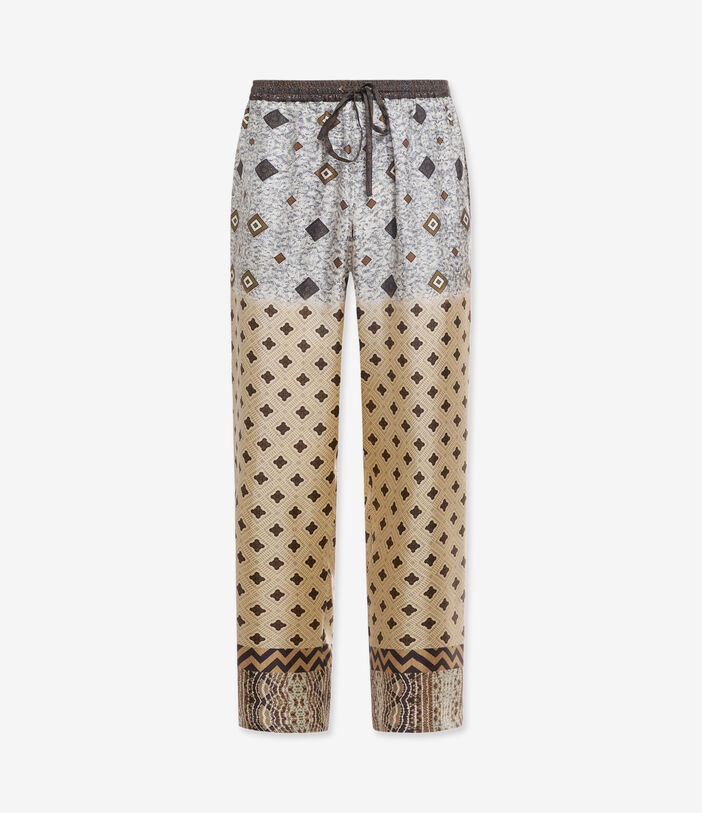 Pierre Louis Mascia ALOE Trousers Silk SABBIA ALOESPT10959SE517916101