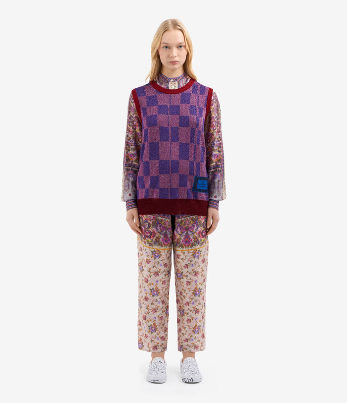 Pierre Louis Mascia TRICOT Gilet Acetate Multicolor TRICOTGLPPP002ACQUADRO