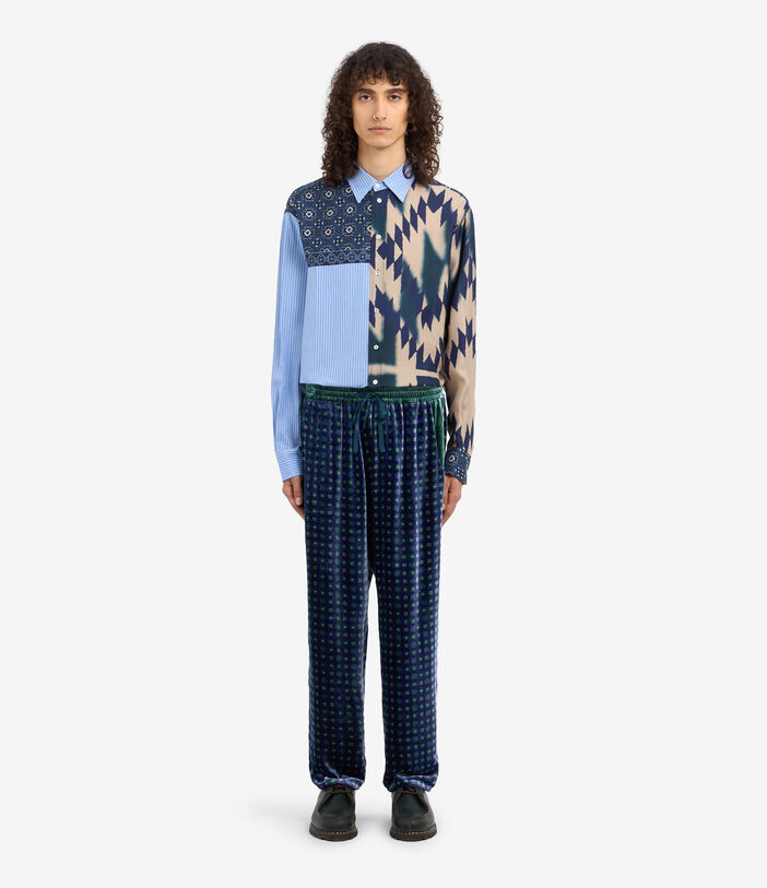 Pierre Louis Mascia KANPUR Trousers Viscose Silk Multicolor KANPURSVPT11667VI513582101