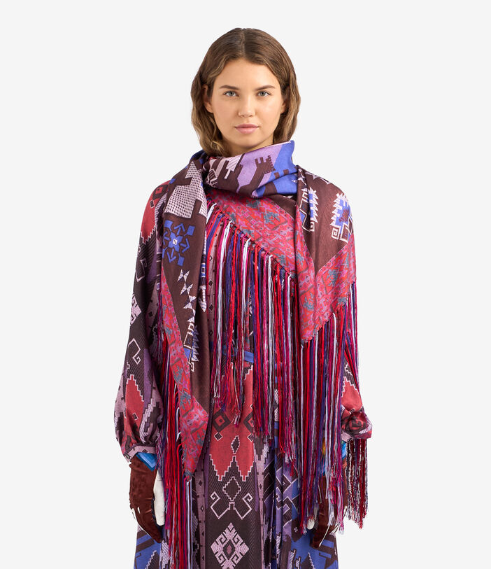 Pierre Louis Mascia ALOEUW Shawl Scarf Silk 135x135 Pierre Louis Mascia ALOEUW Shawl Scarf Silk 135x135 Multicolor ALOEUWSW135X135INSE51234110218