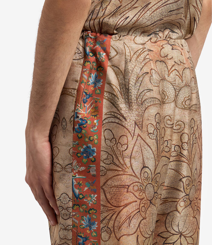 Pierre Louis Mascia CIALDA Trousers Silk TERRACOTTA CIALDASPT12173SE512827101