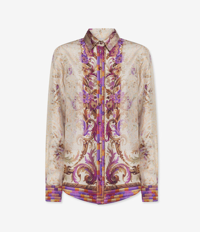 Pierre Louis Mascia ALOE Longsleeve Shirt Silk MALVA ALOESCML11190SE517892101