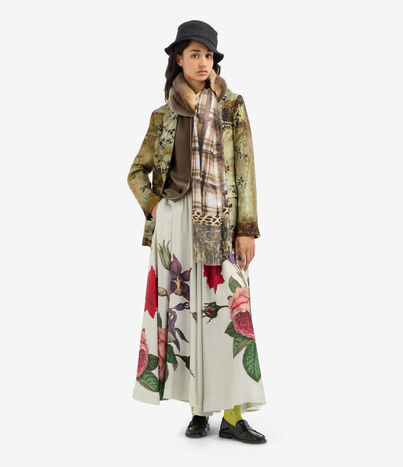 Pierre Louis Mascia ALOE A-line Skirt Silk RUGIADA BOTANICA ALOESGO12799SE519257101