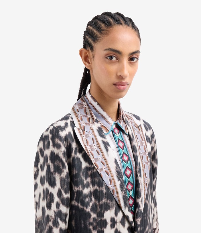 Pierre Louis Mascia CIALDA Coat Silk TRAMA SELVATICA CIALDACPT12107SE518178101