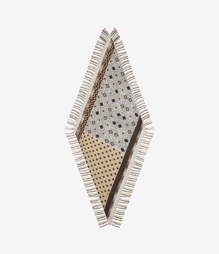 Pierre Louis Mascia ALOEUW Scarf Silk 100x100 SABBIA ALOEUWSW100X100RPFSE517555101