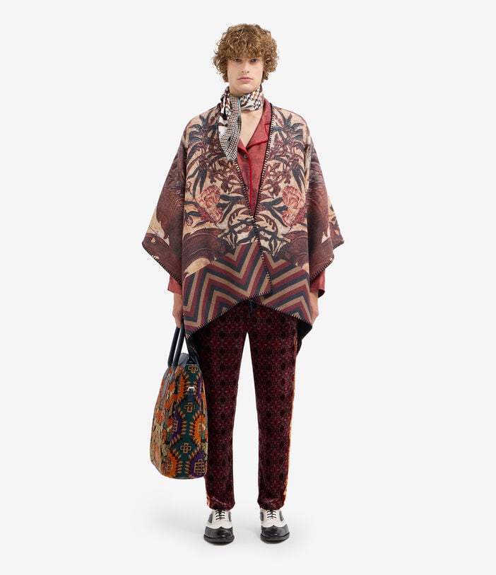 Pierre Louis Mascia PANCAKE Poncho Cape Wool Pierre Louis Mascia PANCAKE Poncho Cape Wool Multicolor PANCAKESGAPH006WO516618101