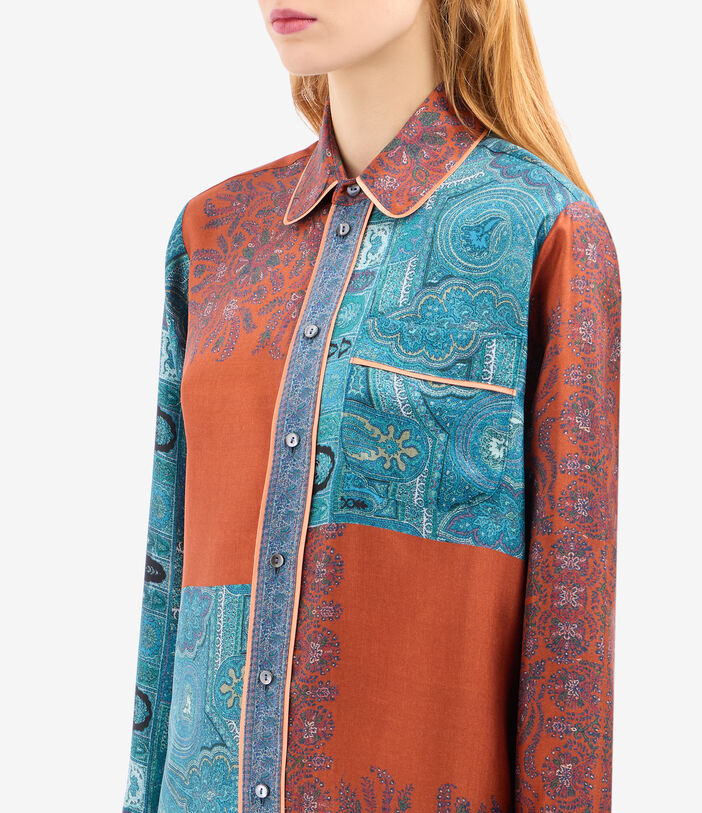 Pierre Louis Mascia ALOE Shirt Dress Silk CELESTE ALOESAB11899SE518569101