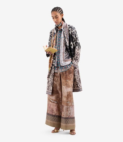 Pierre Louis Mascia CIALDA Coat Silk TRAMA SELVATICA CIALDACPT12107SE518178101