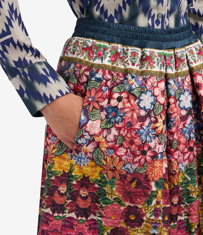 Pierre Louis Mascia ALOSOL Skirt Polyester Silk Multicolor ALOSOLGO11912PL513301101