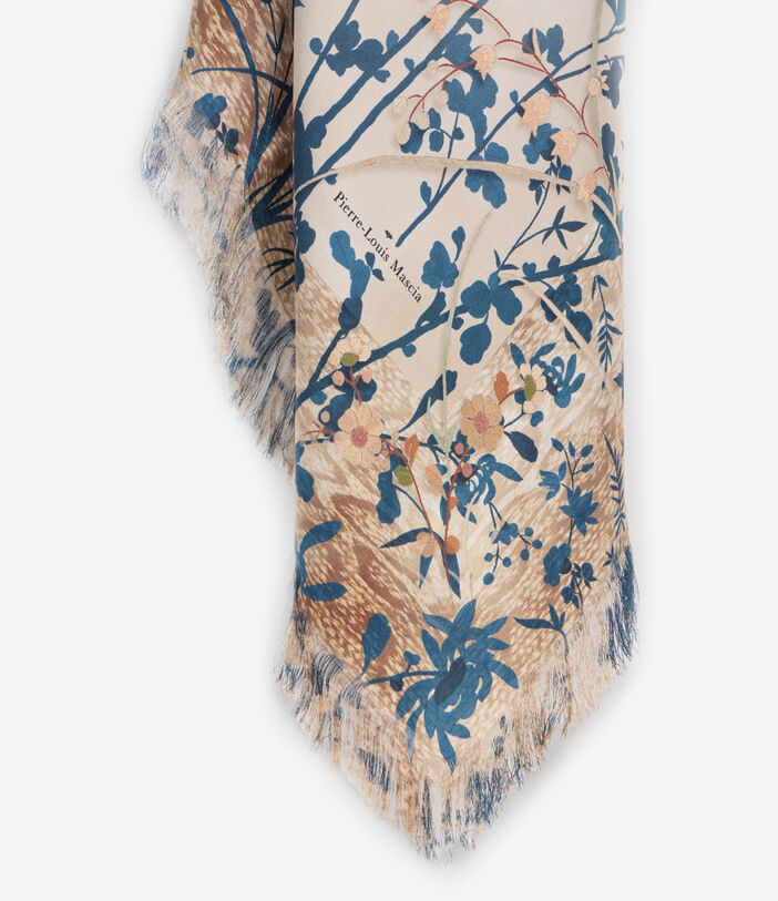 Pierre Louis Mascia ALOEUW Shawl Scarf Silk 135x195 ECRU ALOEUWSW135X195S4SE51433310118