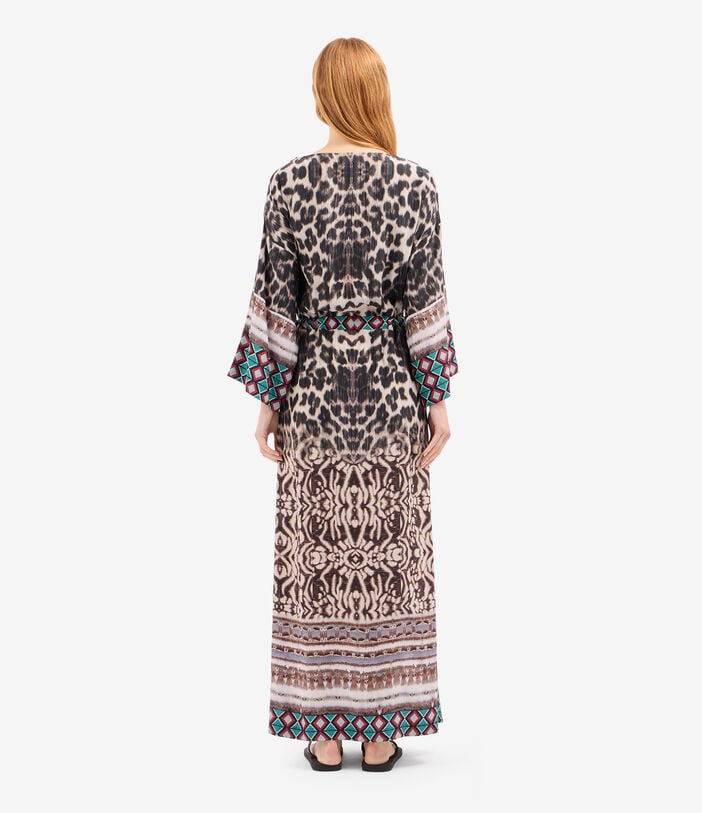 Pierre Louis Mascia TETRIS Belted Kaftan Dress Silk TRAMA SELVATICA TETRISSVAB12178SE518103101