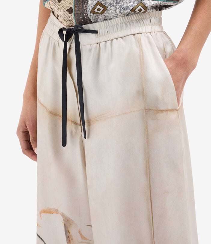 Pierre Louis Mascia ALOE Palazzo Trousers Silk BAMBÙ ALOESPT11094SE518052101