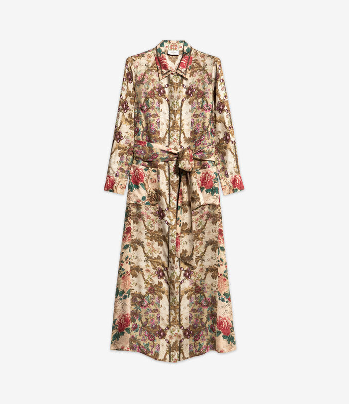 Pierre Louis Mascia ALOE Shirt Dress Silk Multicolor ALOESAB12179SE513337101