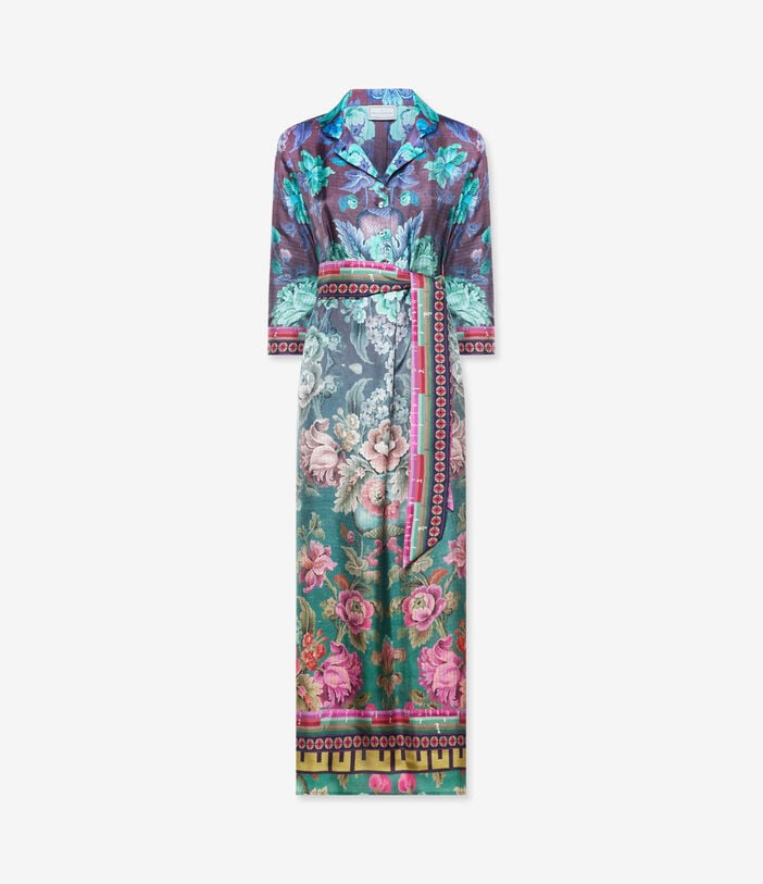 Pierre Louis Mascia ALOE Shirt Dress Silk PEONIA ALOESAB11899SE518003101