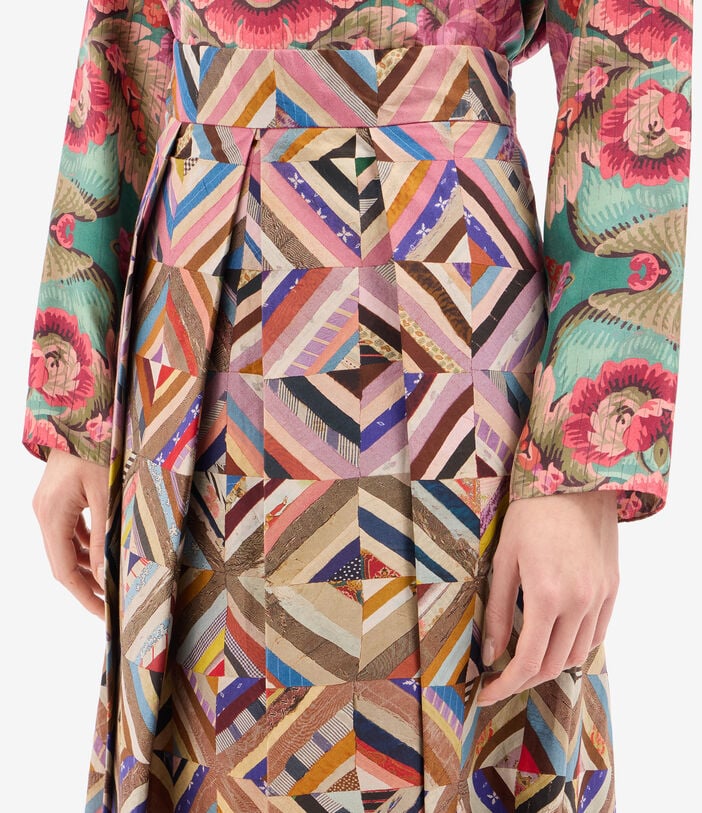 Pierre Louis Mascia SALATO Pleated Skirt Cotton MOSAICO SALATOSGO12360CO518065101
