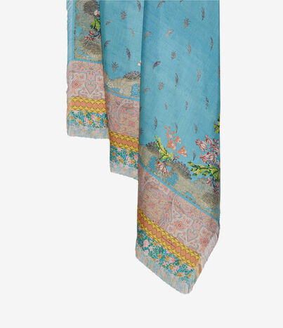 Pierre Louis Mascia ALOEUW Shawl Scarf Silk 135x195 CELESTE ALOEUWSW135X195S4SE517307101