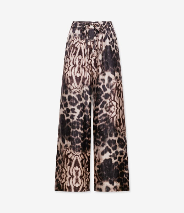 Pierre Louis Mascia ALOE Palazzo Trousers Silk TRAMA SELVATICA ALOESPT11094SE146803101