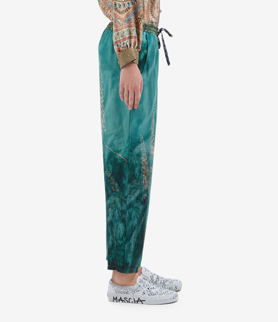 Pierre Louis Mascia ALOE Trousers Silk Multicolor ALOESPT10959SE514841101