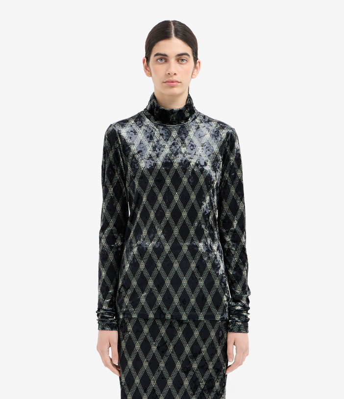 Pierre Louis Mascia RANAT Turtleneck Top Polyester Pierre Louis Mascia RANAT Turtleneck Top Polyester Multicolor RANATSDO12351PL144295101