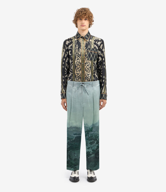 Pierre Louis Mascia ADASTRGUM Trousers Silk Pierre Louis Mascia ADASTRGUM Trousers Silk Multicolor ADASTRGUMSPT12172SE516332101