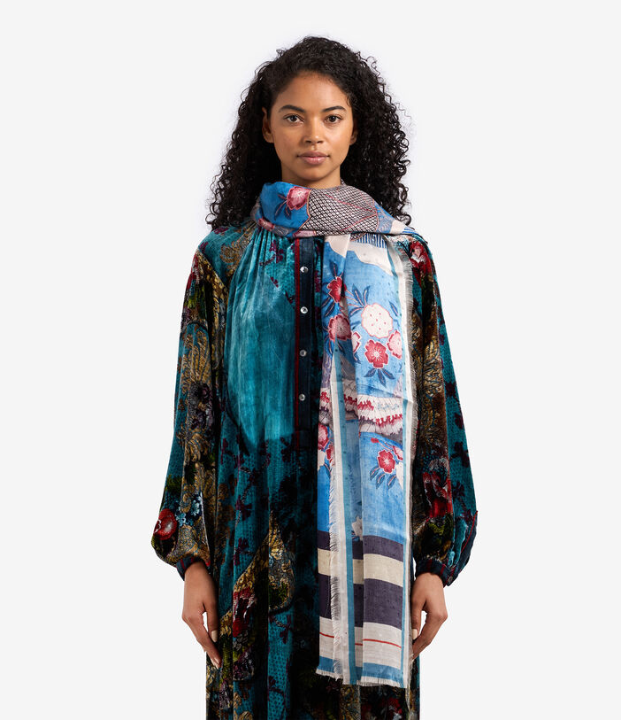 Pierre Louis Mascia PALLINO Shawl Scarf Silk 135x195 Multicolor PALLINOSW135X195SSE51195010118