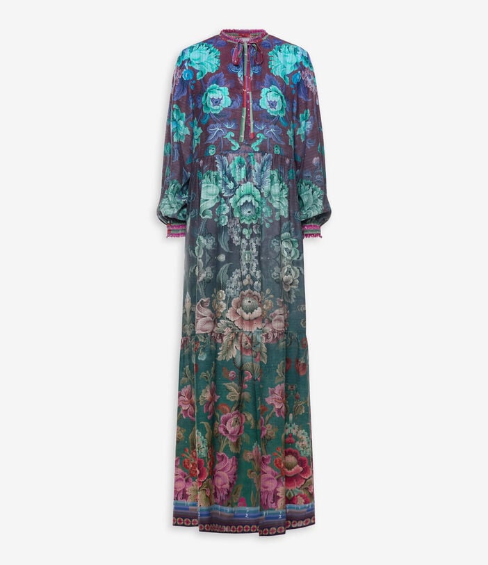 Pierre Louis Mascia TETRIS Kaftan Dress Silk PEONIA TETRISSVAB11941SE518224101