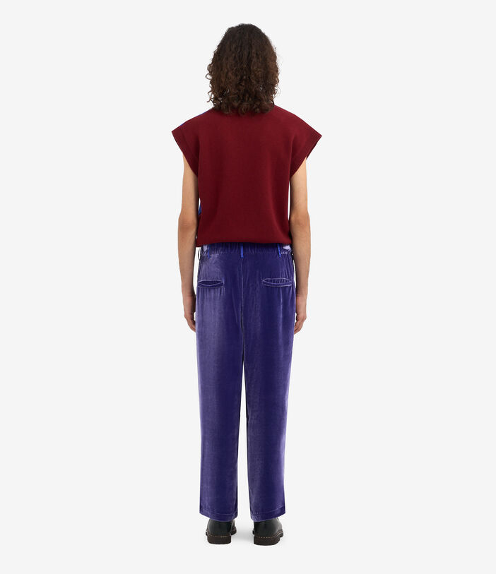 Pierre Louis Mascia KANPUR Trousers Viscose Silk VIOLA KANPURUPT12387VIVIOLA