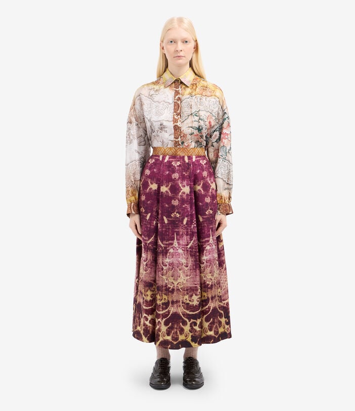 Pierre Louis Mascia ALOE Skirt Silk Pierre Louis Mascia ALOE Skirt Silk Multicolor ALOESGO12353SE516388101