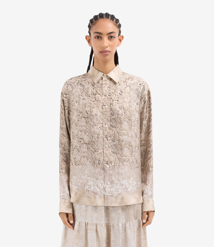 Pierre Louis Mascia ALOE Longsleeve Shirt Silk ARAZZO ANTICO ALOESCML10643SE517722101