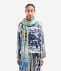 Pierre Louis Mascia HAWNBCI Shawl Scarf Cotton Silk 135x190 GEOMETRIE MARINE HAWNBCISW135X190PCO517308102