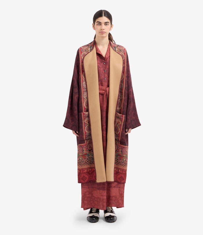 Pierre Louis Mascia PANCAKE Kimono Wool GRANATO PANCAKESGAKM12254WO516584101